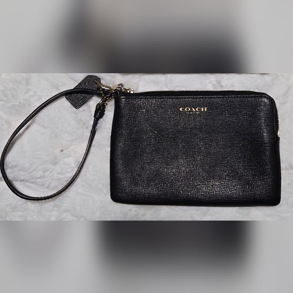 Coach Black Wristlet